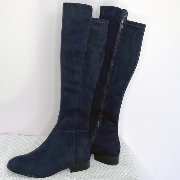 Vegan Suede Tall Boots - Picture 3 of 11